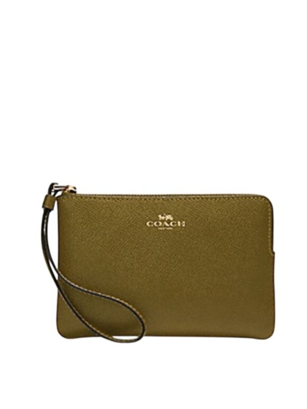 Coach 58032 Corner Zip Wristlet, IM/Citron